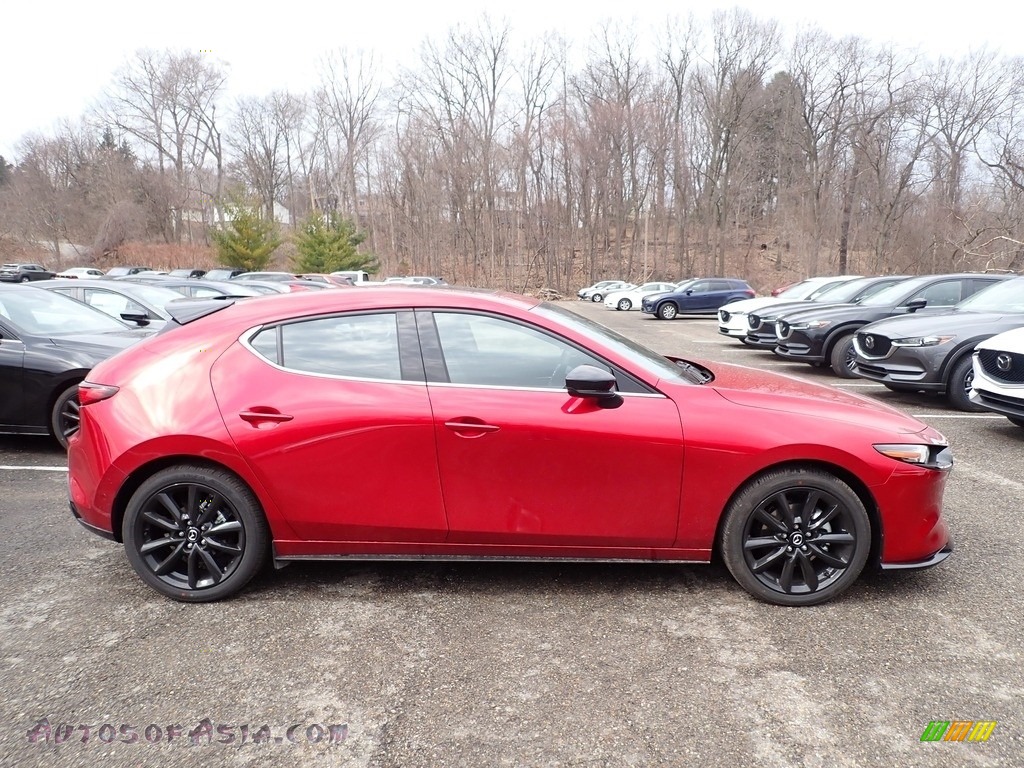 Soul Red Crystal Metallic / Black Mazda Mazda3 Premium Plus Hatchback AWD