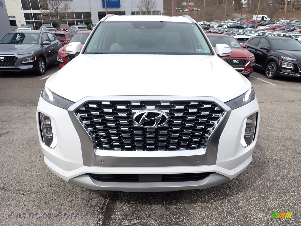2021 Palisade Limited AWD - Hyper White / Beige photo #4