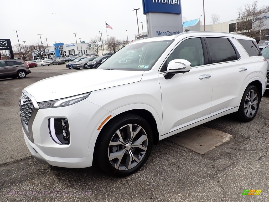 2021 Palisade Limited AWD - Hyper White / Beige photo #5
