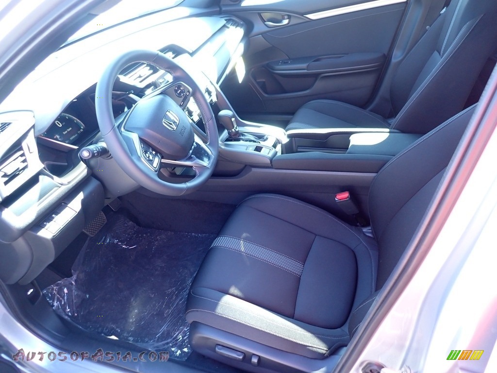2021 Civic EX Hatchback - Lunar Silver Metallic / Black photo #9