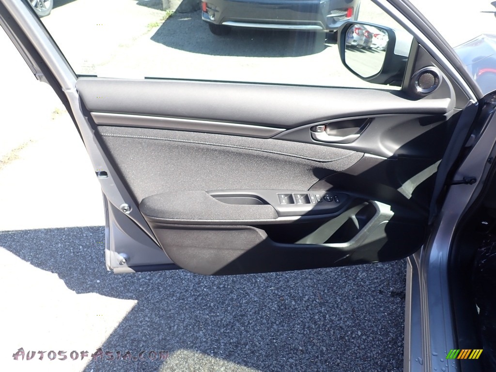 2021 Civic EX Hatchback - Lunar Silver Metallic / Black photo #12