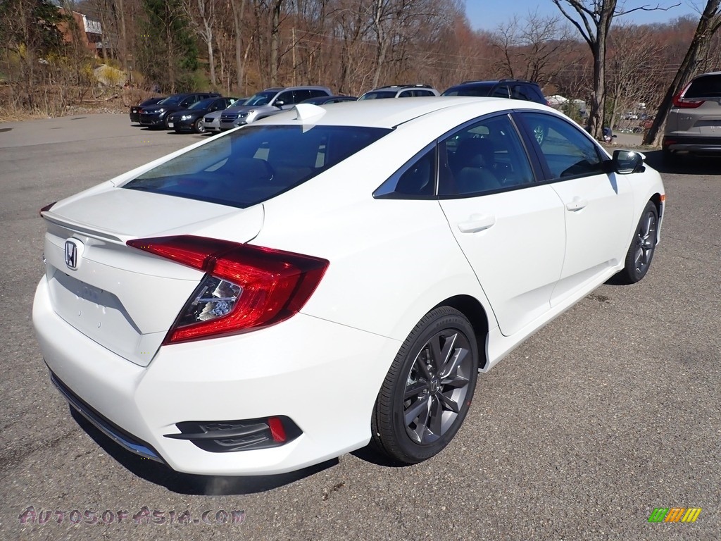 2021 Civic EX Sedan - Platinum White Pearl / Black photo #4