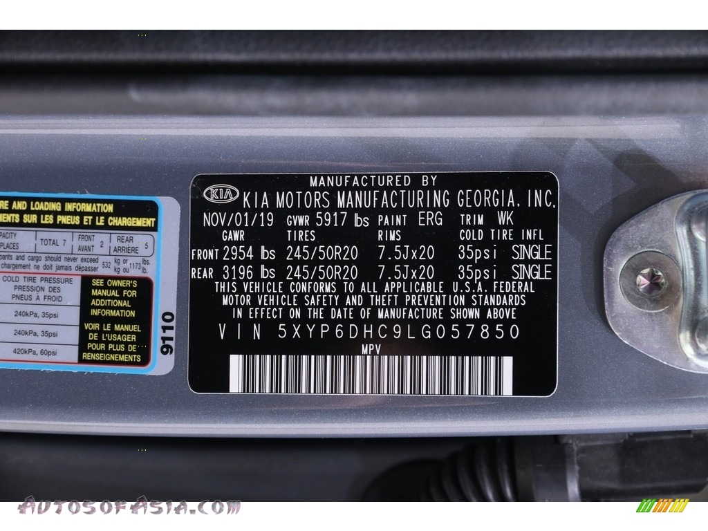 2020 Telluride S AWD - Everlasting Silver / Black photo #23
