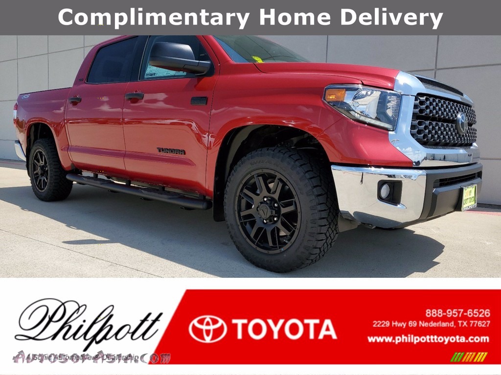 2021 Tundra SR5 CrewMax - Barcelona Red Metallic / Graphite photo #1