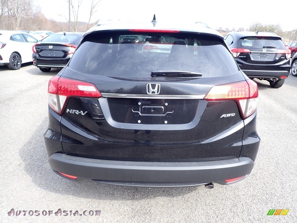 2021 HR-V EX AWD - Crystal Black Pearl / Black photo #3