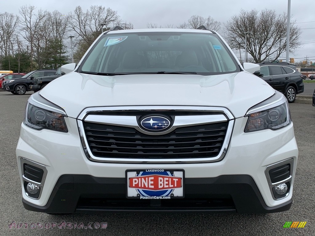 2021 Forester 2.5i Limited - Crystal White Pearl / Gray photo #3