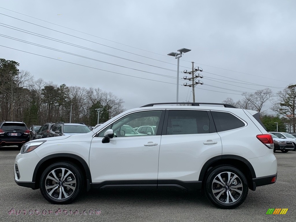 2021 Forester 2.5i Limited - Crystal White Pearl / Gray photo #4