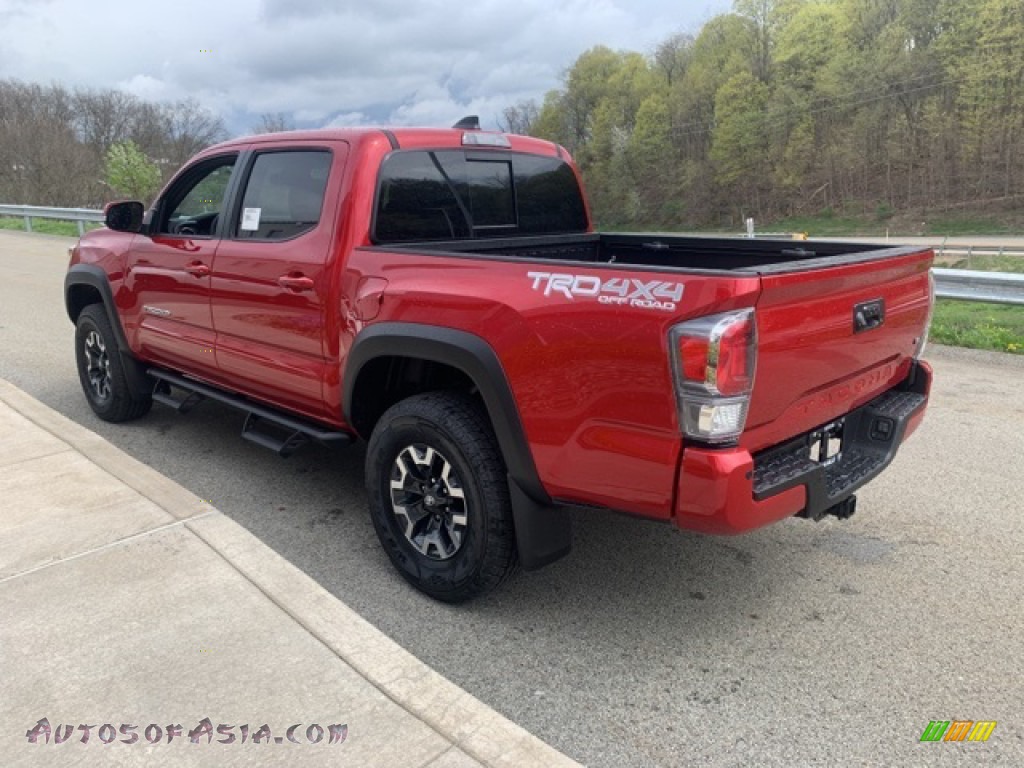2021 Tacoma TRD Off Road Double Cab 4x4 - Barcelona Red Metallic / TRD Cement/Black photo #2