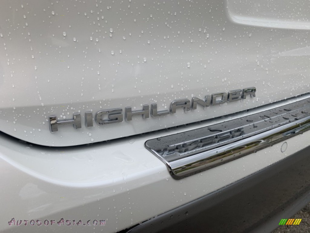 2021 Highlander Platinum AWD - Blizzard White Pearl / Glazed Caramel photo #22