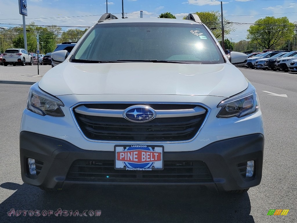 2021 Outback 2.5i Premium - Crystal White Pearl / Gray photo #3