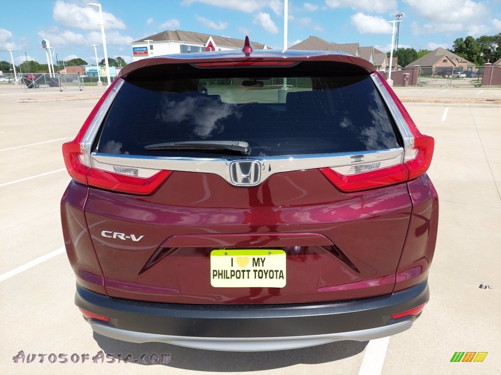 2018 CR-V EX - Basque Red Pearl II / Gray photo #8