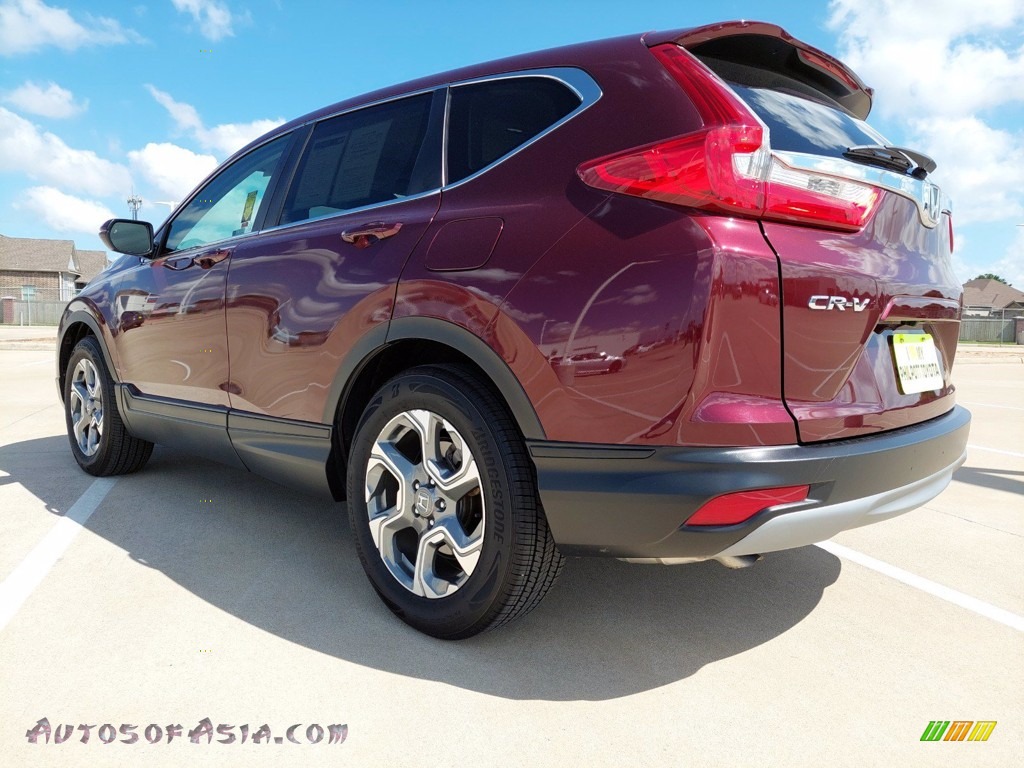 2018 CR-V EX - Basque Red Pearl II / Gray photo #11