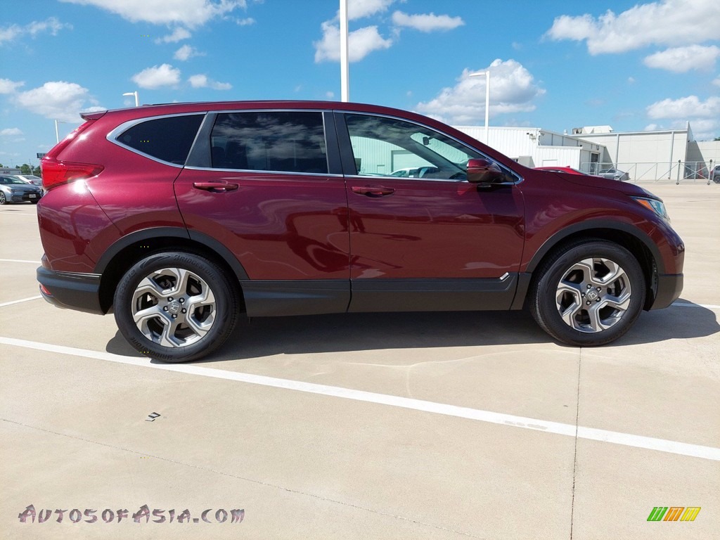2018 CR-V EX - Basque Red Pearl II / Gray photo #12