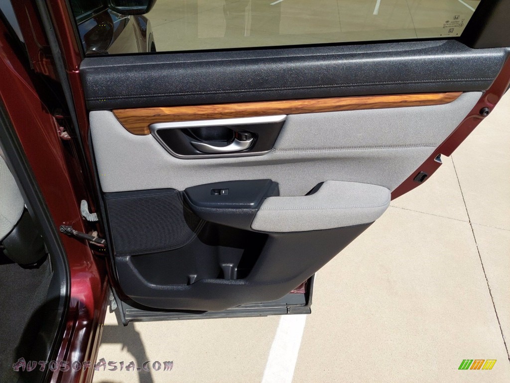 2018 CR-V EX - Basque Red Pearl II / Gray photo #25