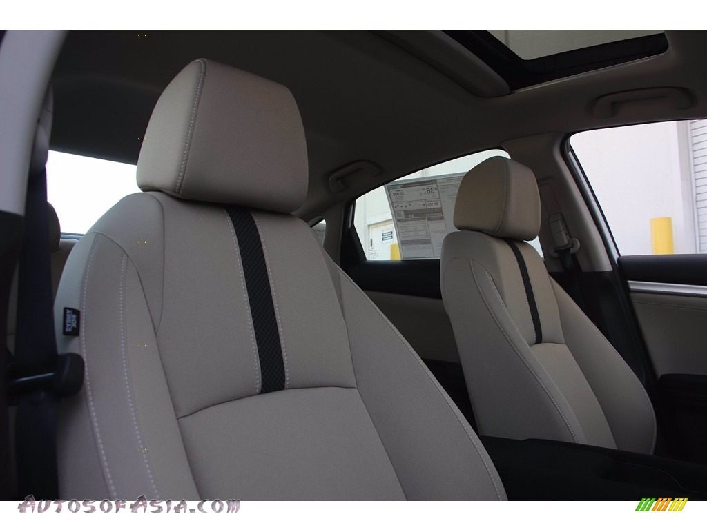 2021 Civic EX Sedan - Platinum White Pearl / Ivory photo #18