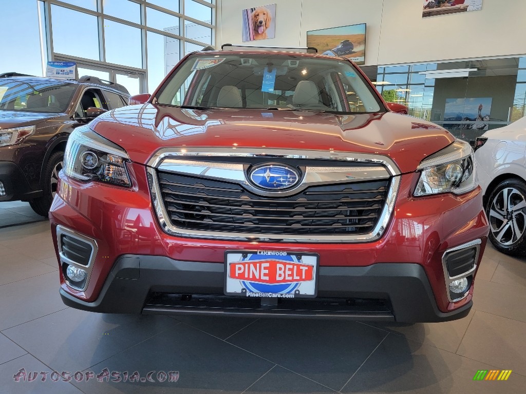 2021 Forester 2.5i Limited - Crimson Red Pearl / Gray photo #3