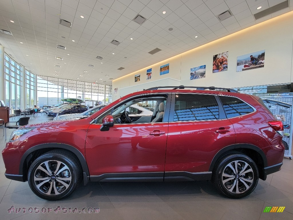 2021 Forester 2.5i Limited - Crimson Red Pearl / Gray photo #4