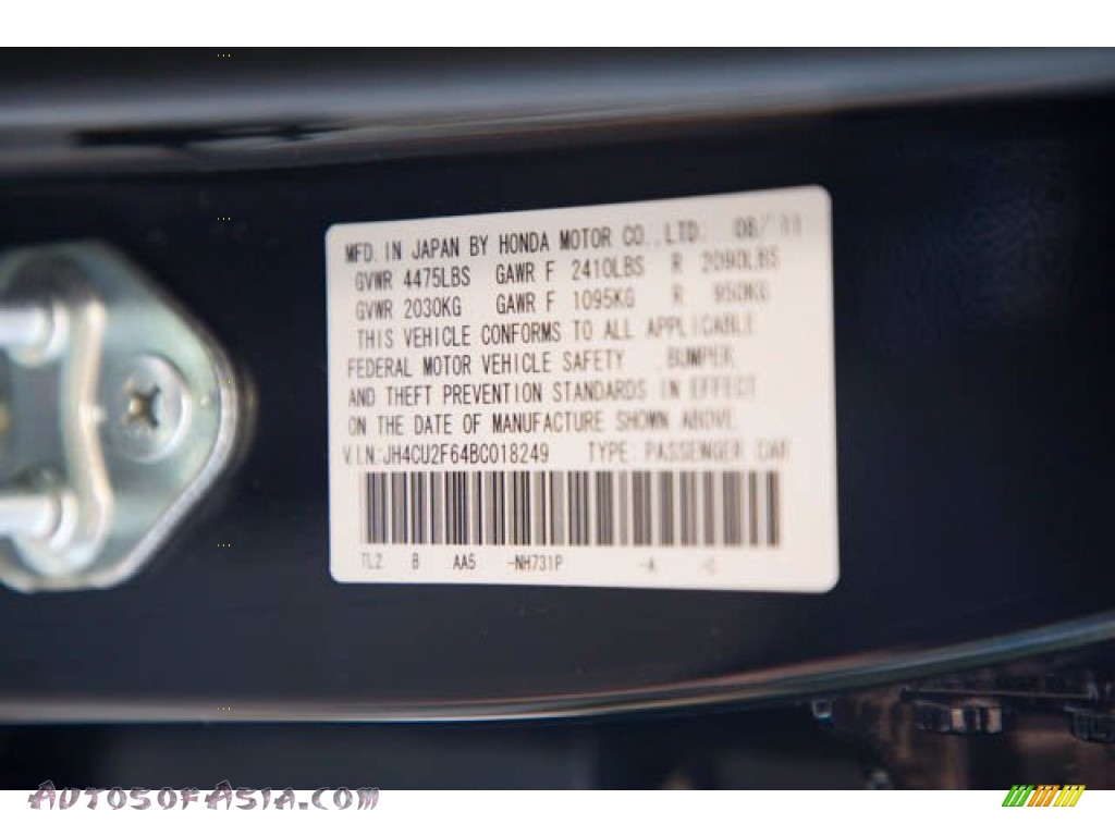 2011 TSX Sedan - Crystal Black Pearl / Ebony photo #33