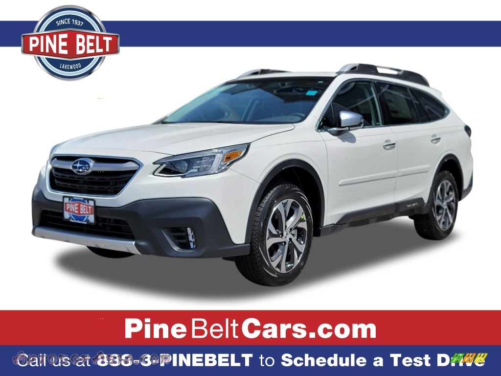 2021 Outback Touring XT - Crystal White Pearl / Java Brown photo #1