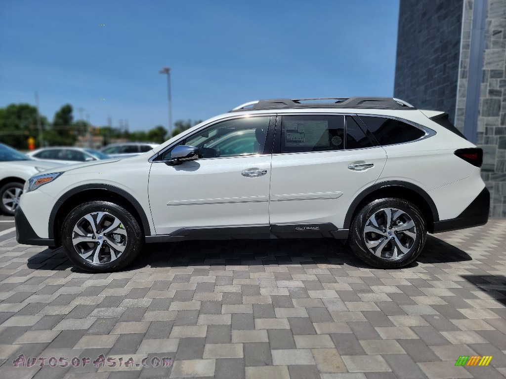 2021 Outback Touring XT - Crystal White Pearl / Java Brown photo #4