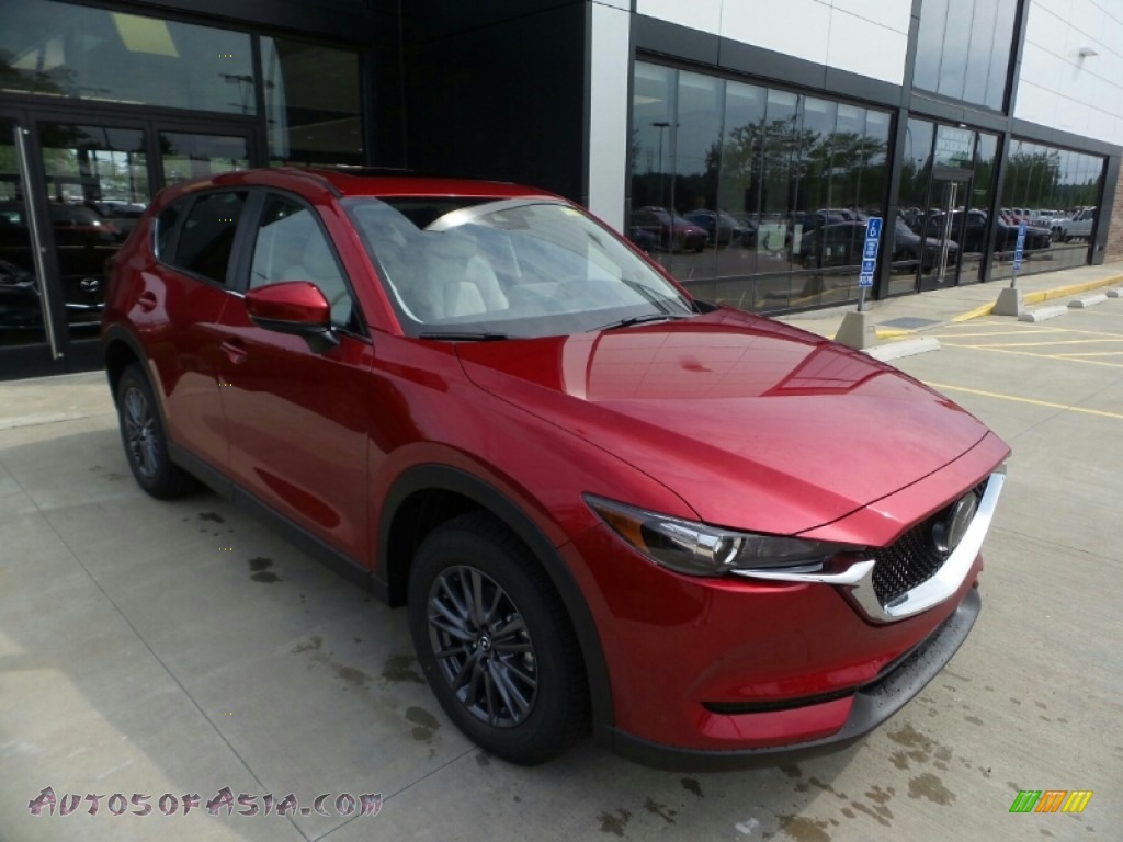 Soul Red Crystal Metallic / Parchment Mazda CX-5 Touring AWD