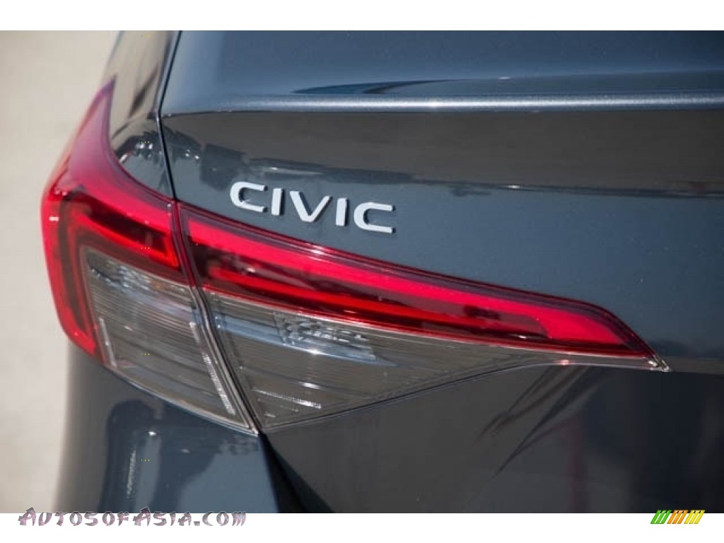2022 Civic EX Sedan - Meteorite Gray Metallic / Black photo #6