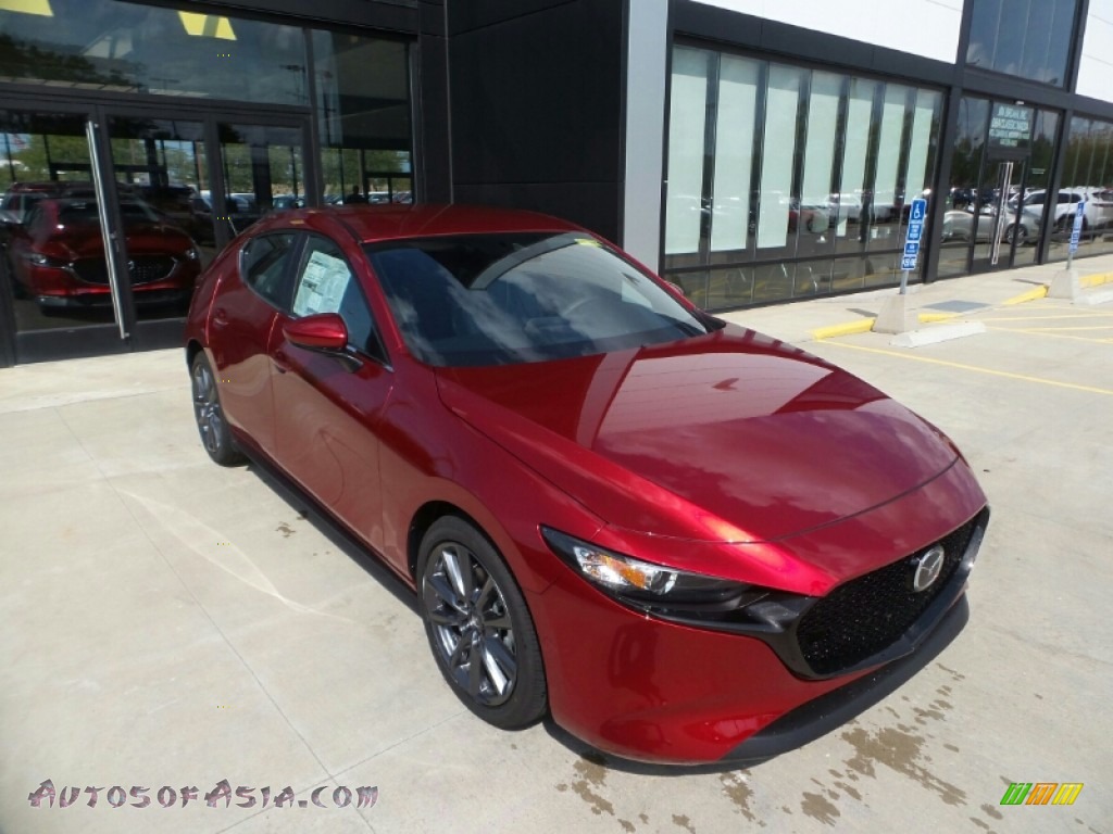 Soul Red Crystal Metallic / Black Mazda Mazda3 Select Hatchback AWD