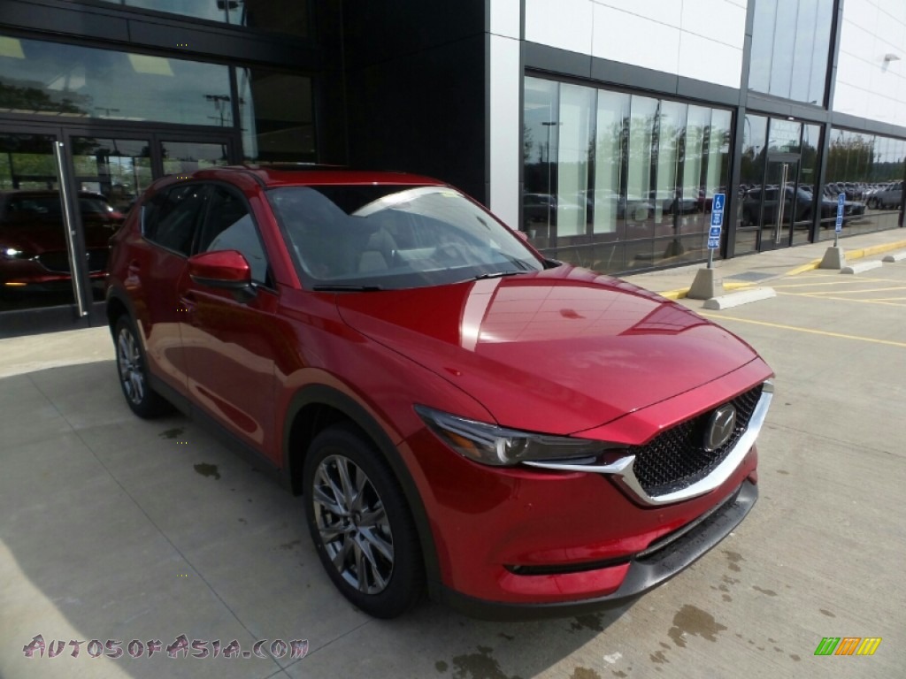 Soul Red Crystal Metallic / Caturra Brown Mazda CX-5 Signature AWD