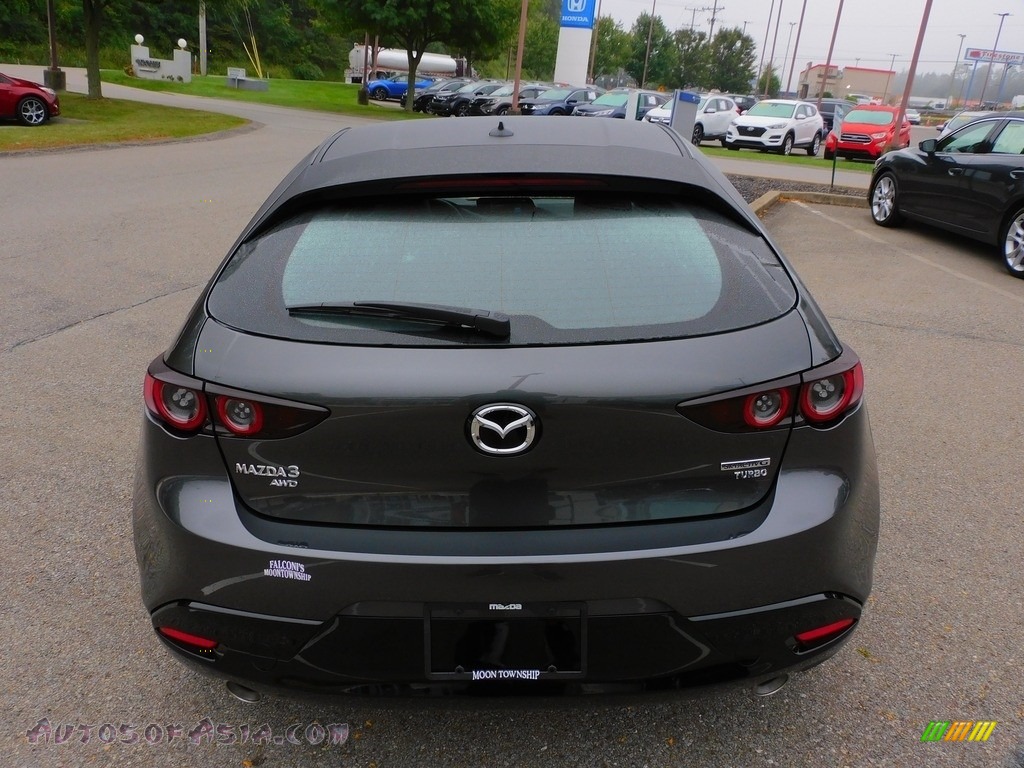2021 Mazda3 2.5 Turbo Hatchback AWD - Machine Gray Metallic / Black photo #3