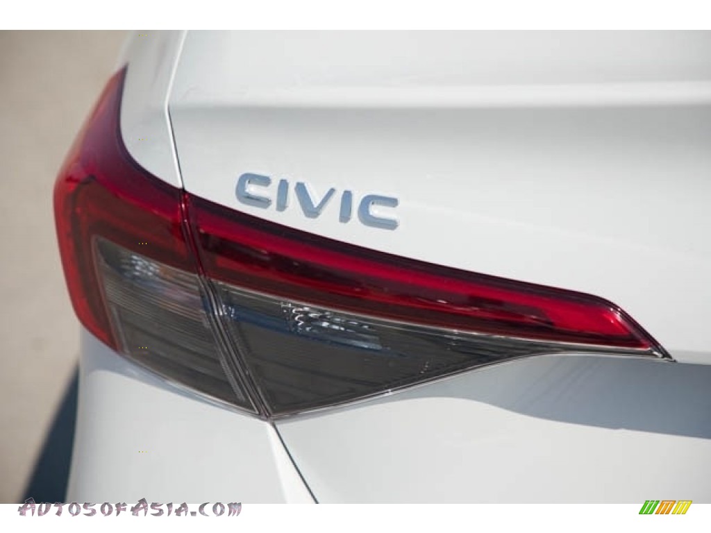 2022 Civic LX Sedan - Platinum White Pearl / Black photo #6