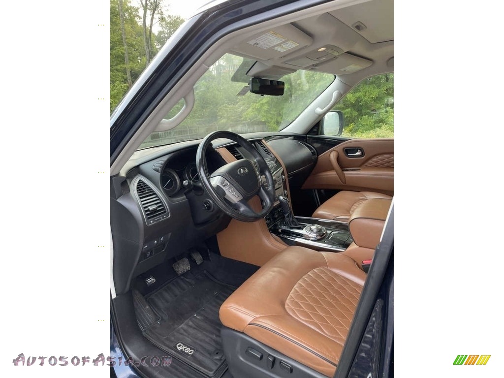 2019 QX80 Luxe - Hermosa Blue / Saddle Brown photo #4