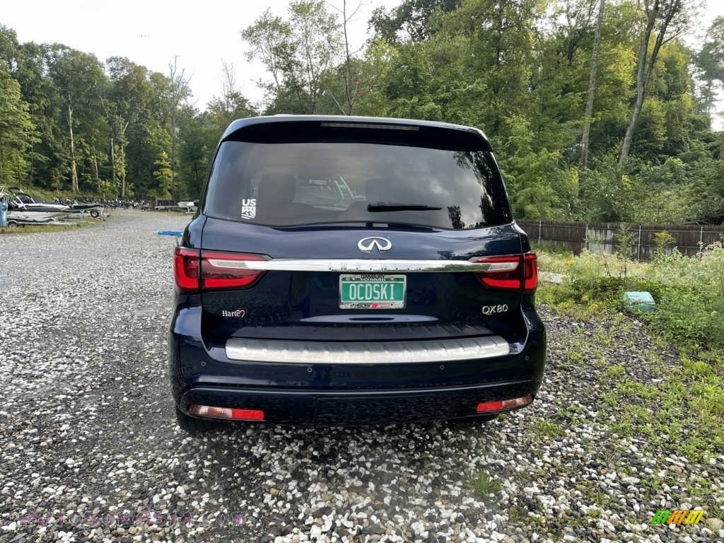 2019 QX80 Luxe - Hermosa Blue / Saddle Brown photo #11