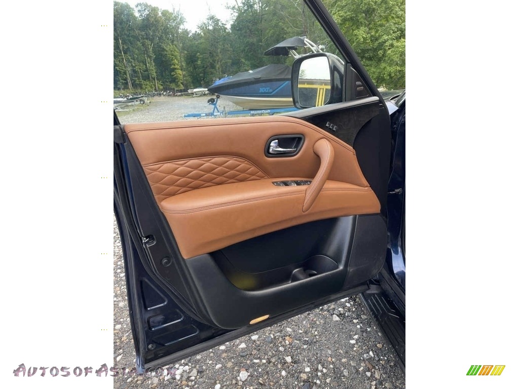 2019 QX80 Luxe - Hermosa Blue / Saddle Brown photo #12