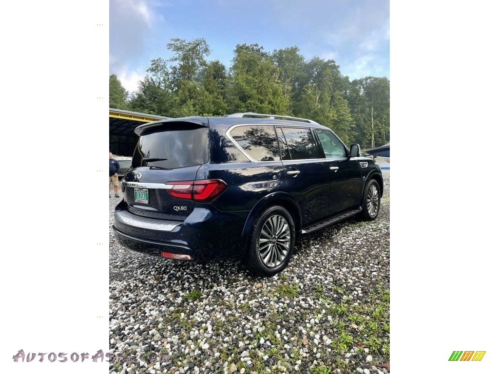 2019 QX80 Luxe - Hermosa Blue / Saddle Brown photo #18