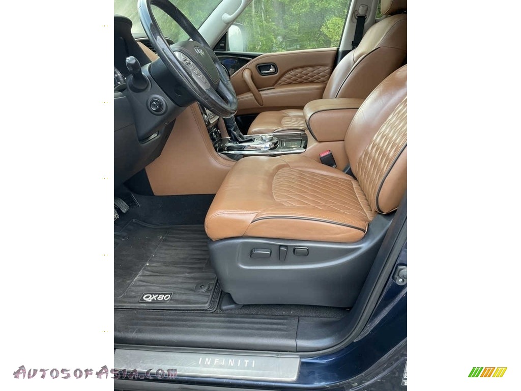 2019 QX80 Luxe - Hermosa Blue / Saddle Brown photo #20