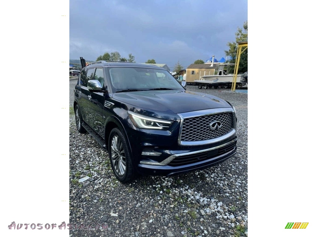 2019 QX80 Luxe - Hermosa Blue / Saddle Brown photo #21