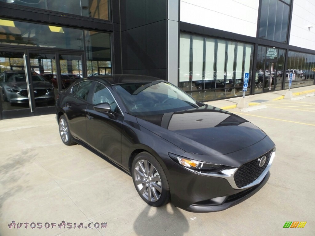 Machine Gray Metallic / Black Mazda Mazda3 Select Sedan AWD