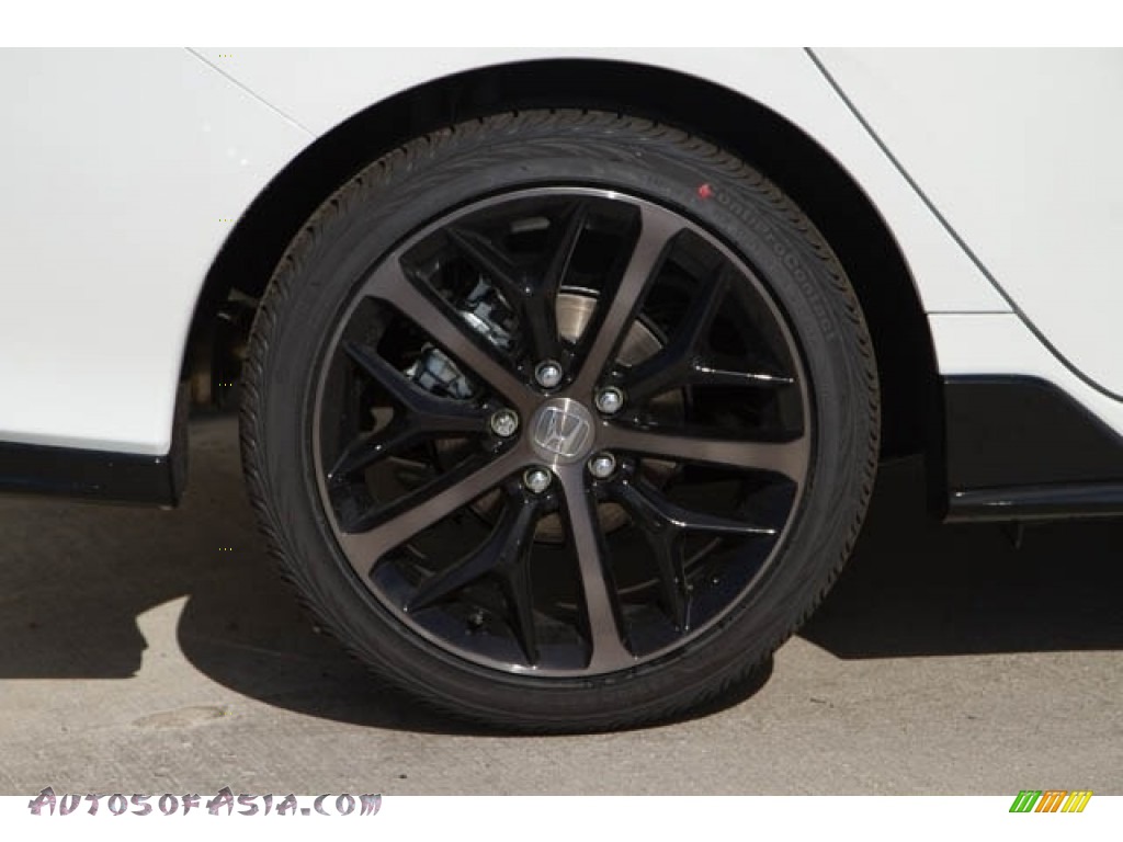 2021 Civic Sport Hatchback - Platinum White Pearl / Black photo #10