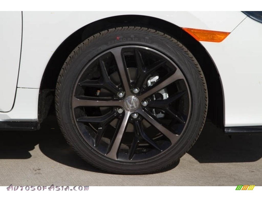 2021 Civic Sport Hatchback - Platinum White Pearl / Black photo #11