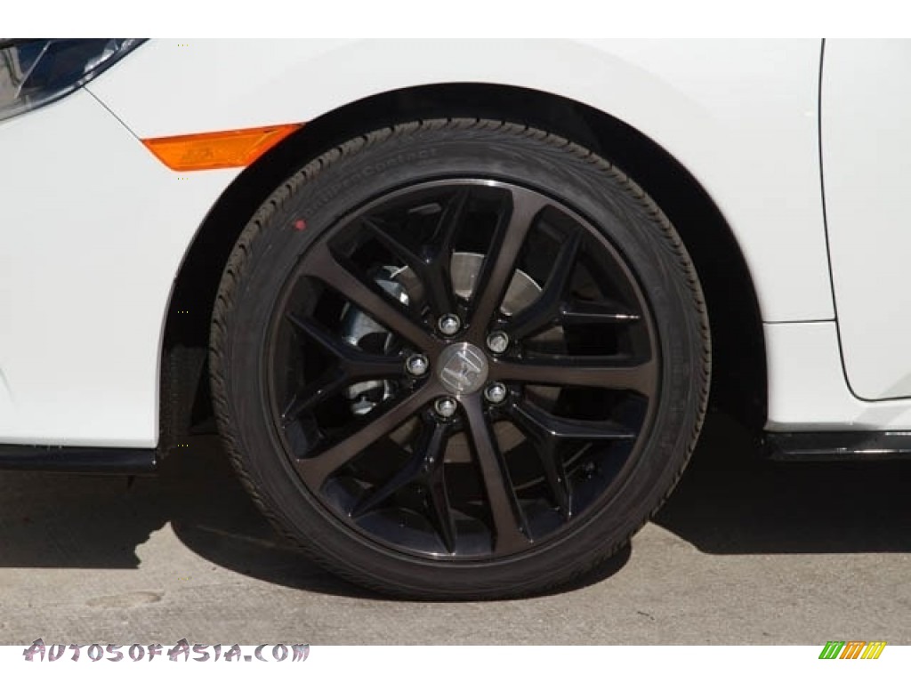 2021 Civic Sport Hatchback - Platinum White Pearl / Black photo #13