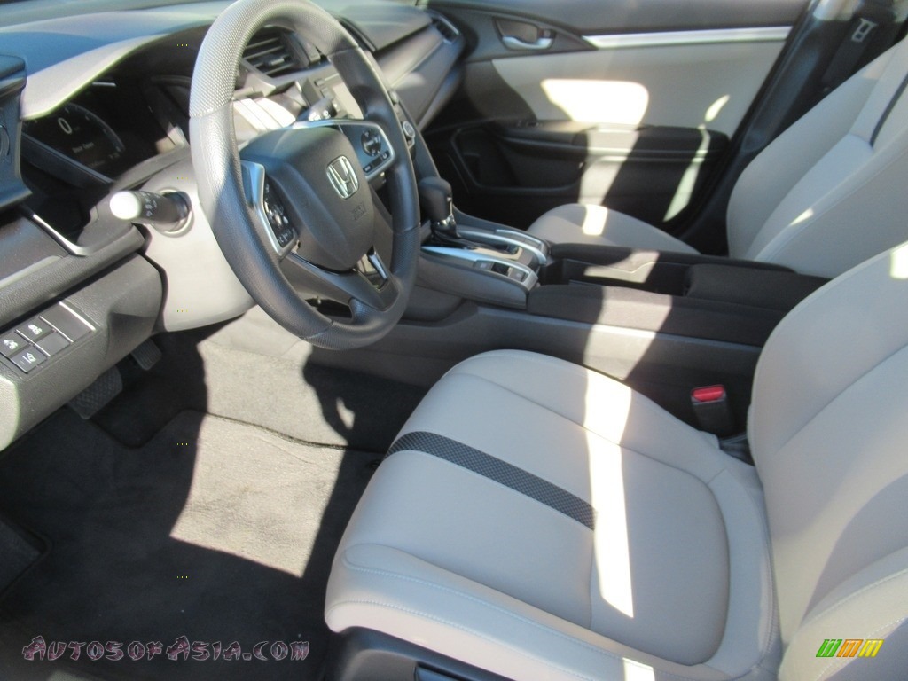 2021 Civic LX Sedan - Platinum White Pearl / Ivory photo #11