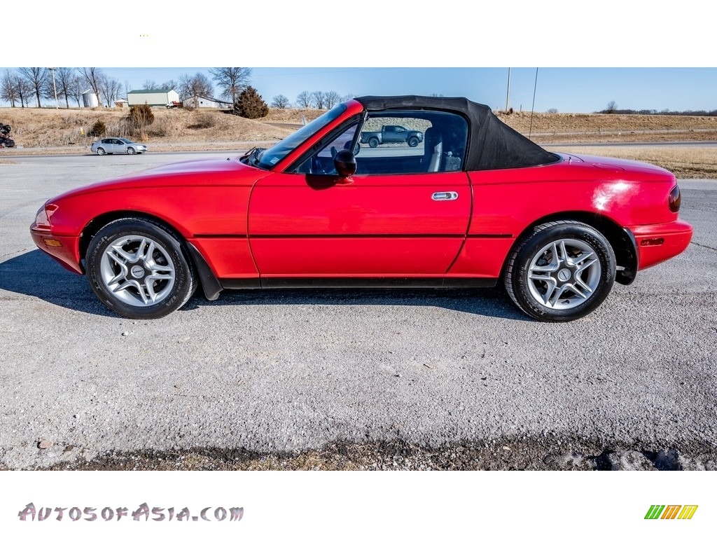 1990 MX-5 Miata Roadster - Classic Red / Black photo #7