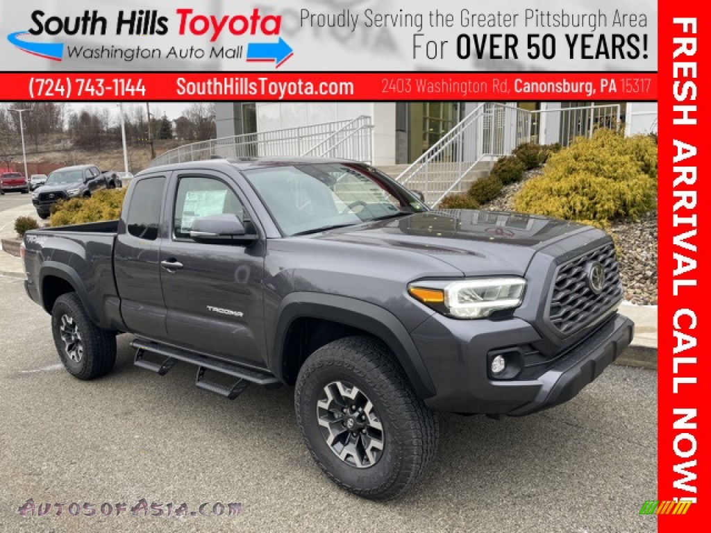 Magnetic Gray Metallic / Cement/Black Toyota Tacoma TRD Off Road Access Cab 4x4