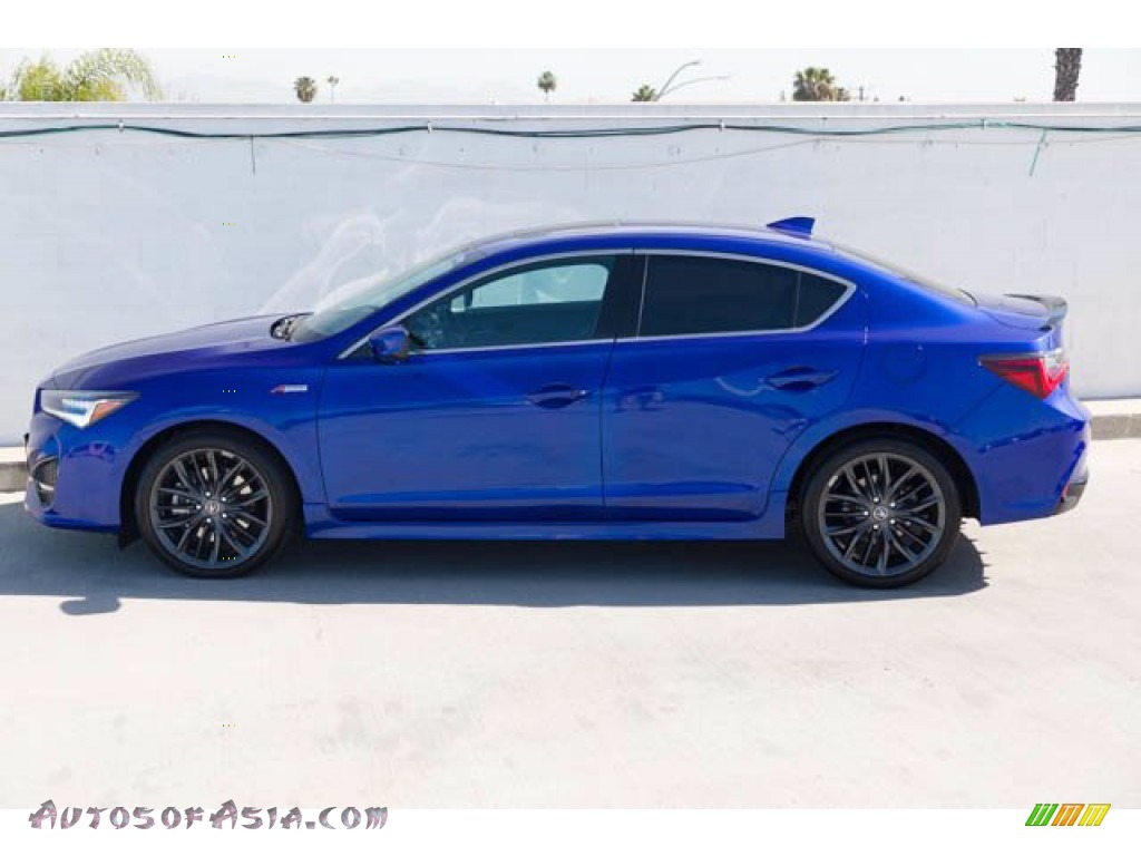 2020 ILX A-Spec - Apex Blue Pearl / Red photo #8