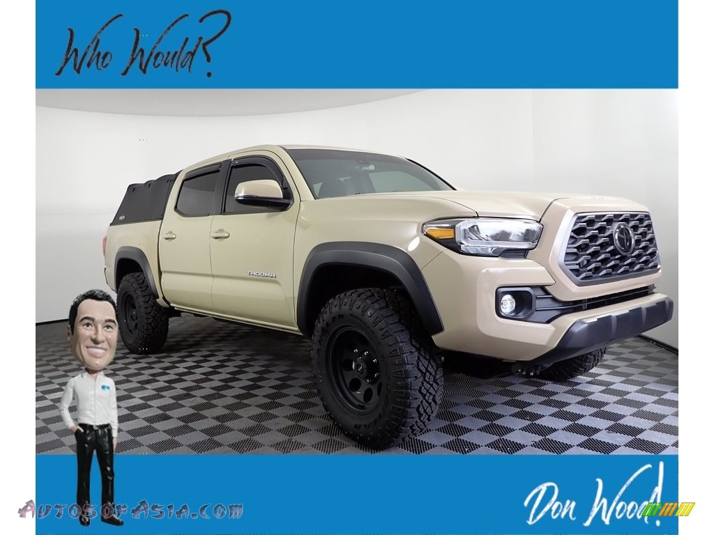 2020 Tacoma TRD Off Road Double Cab 4x4 - Quicksand / TRD Cement/Black photo #1
