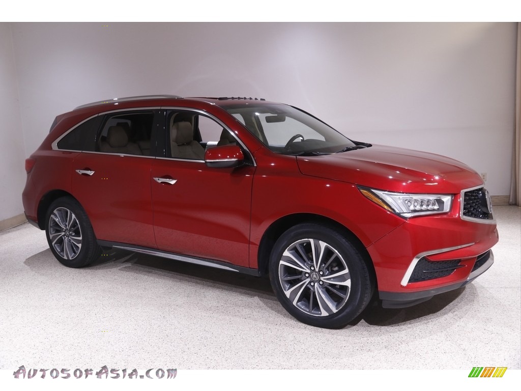 Performance Red Pearl / Parchment Acura MDX Technology SH-AWD