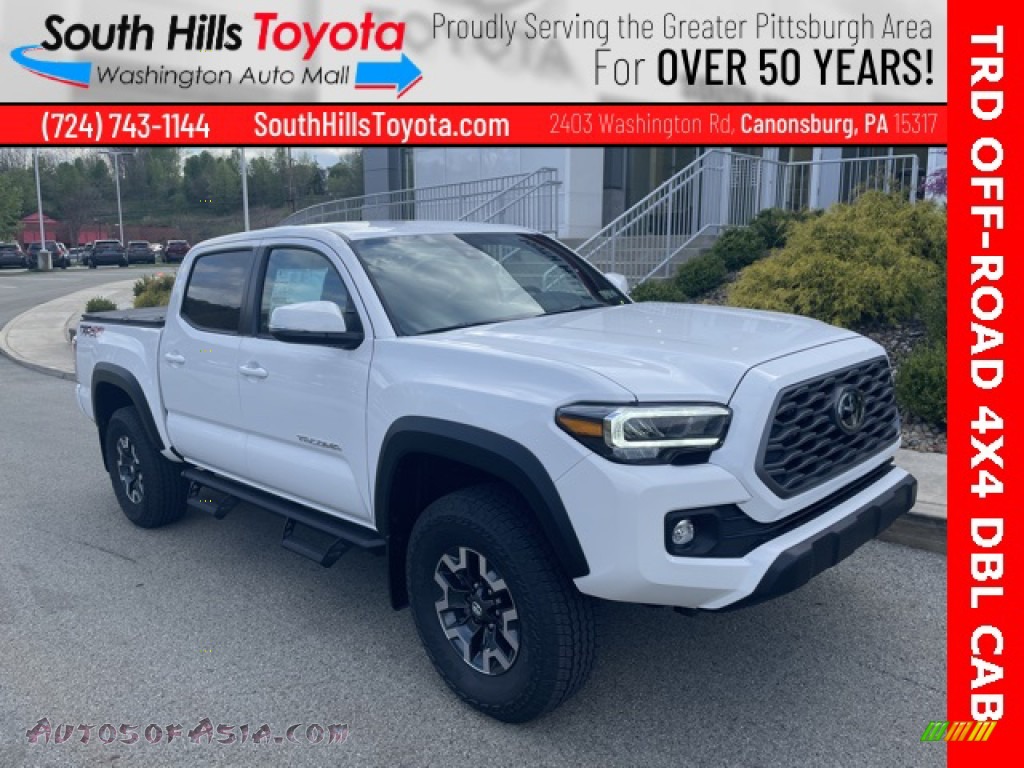 Super White / Cement/Black Toyota Tacoma TRD Off Road Double Cab 4x4