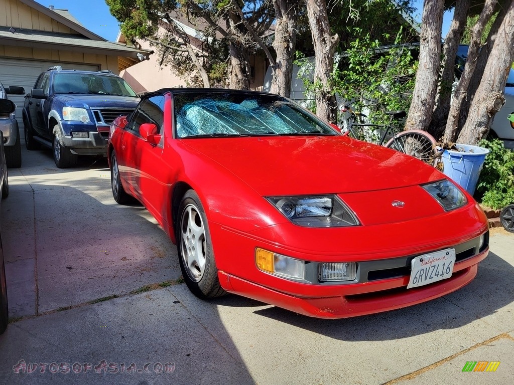 1993 300ZX Convertible - Scarlet Red / Black photo #1