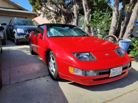 Scarlet Red 1993 Nissan 300ZX Convertible