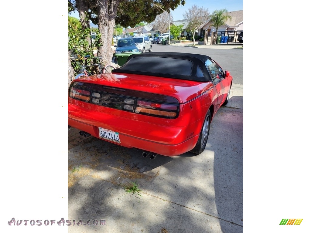 1993 300ZX Convertible - Scarlet Red / Black photo #2